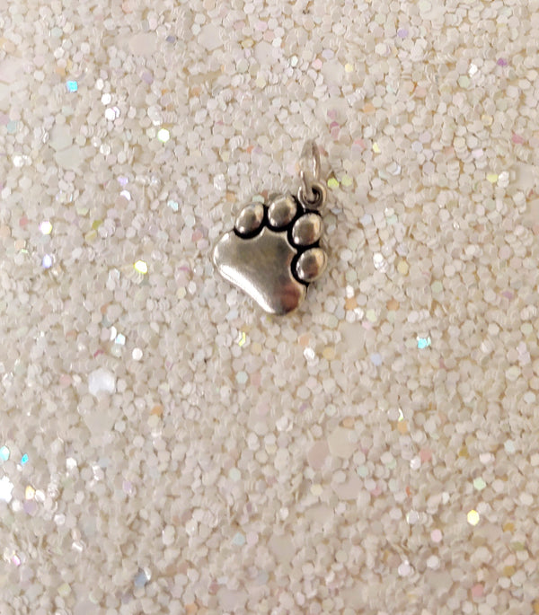 Sterling Silver Paw Print