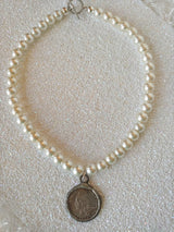 Custom Designed Pearl & Coin Necklace