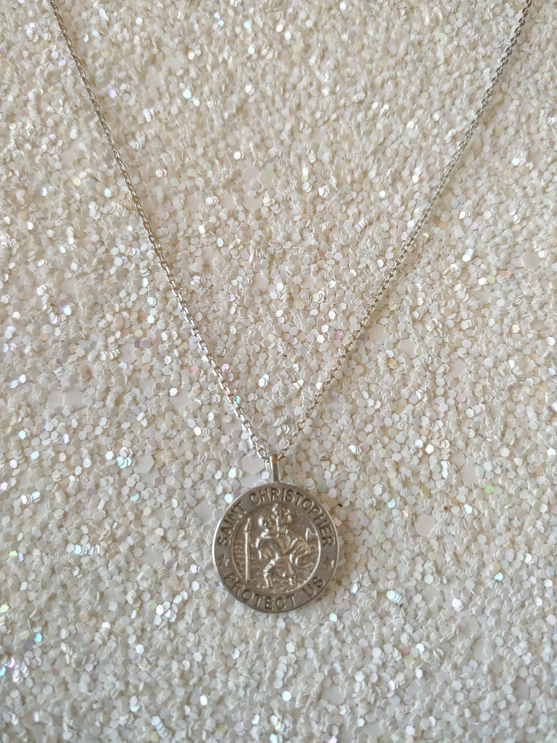 St. Christopher/.925 sterling silver necklace