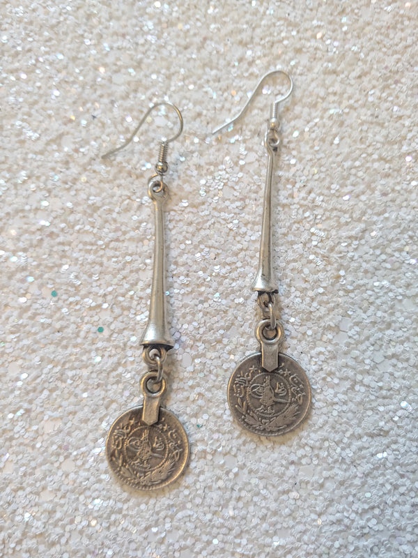 Flattering BOHO Coin Earrings