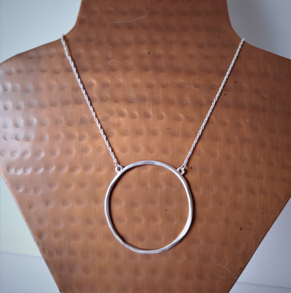 Silver Circle Necklace