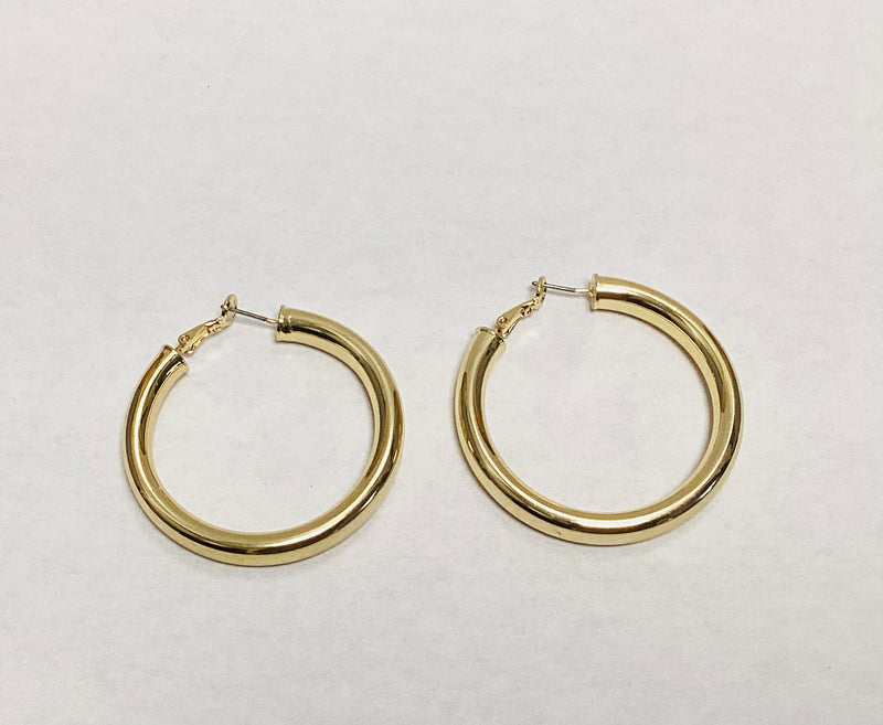 1 3/4 inch’s gold hoop earrings