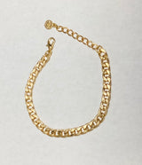 Gold chain bracelet