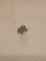 Sterling silver bulldog charm