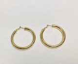 1 3/4 inch’s gold hoop earrings