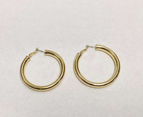 1 3/4 inch’s gold hoop earrings