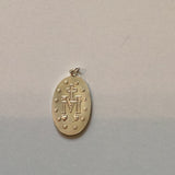 Miraculous Medal in .925 Sterling Silver Necklace